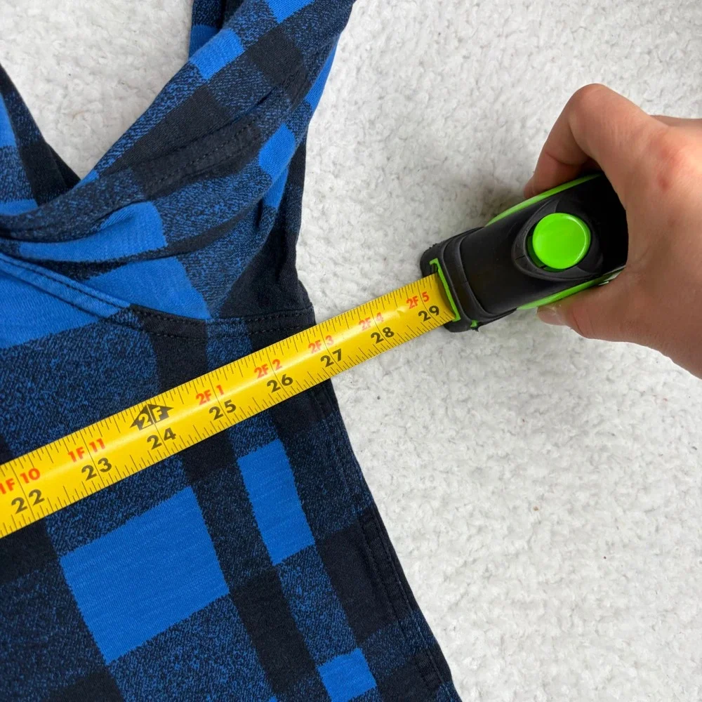 Polo Ralph Lauren Guide Men XXL Blue Black Plaid Cotton work shirt cateye button